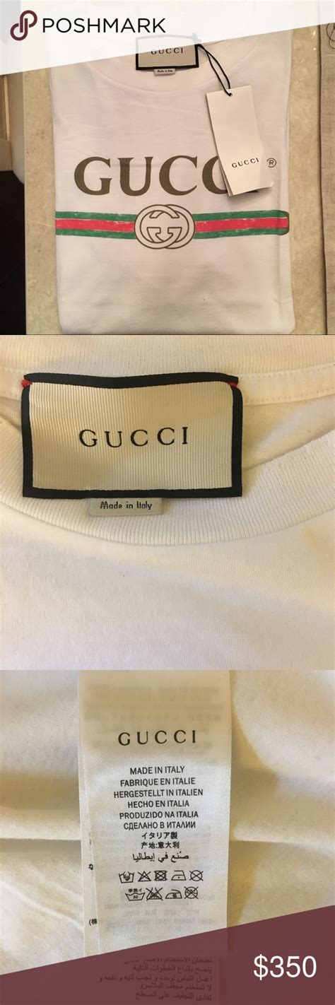 gucci t shirt tag